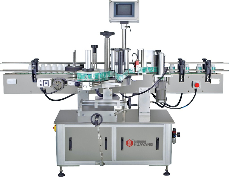 Etiquetadora automática de botellas redondas